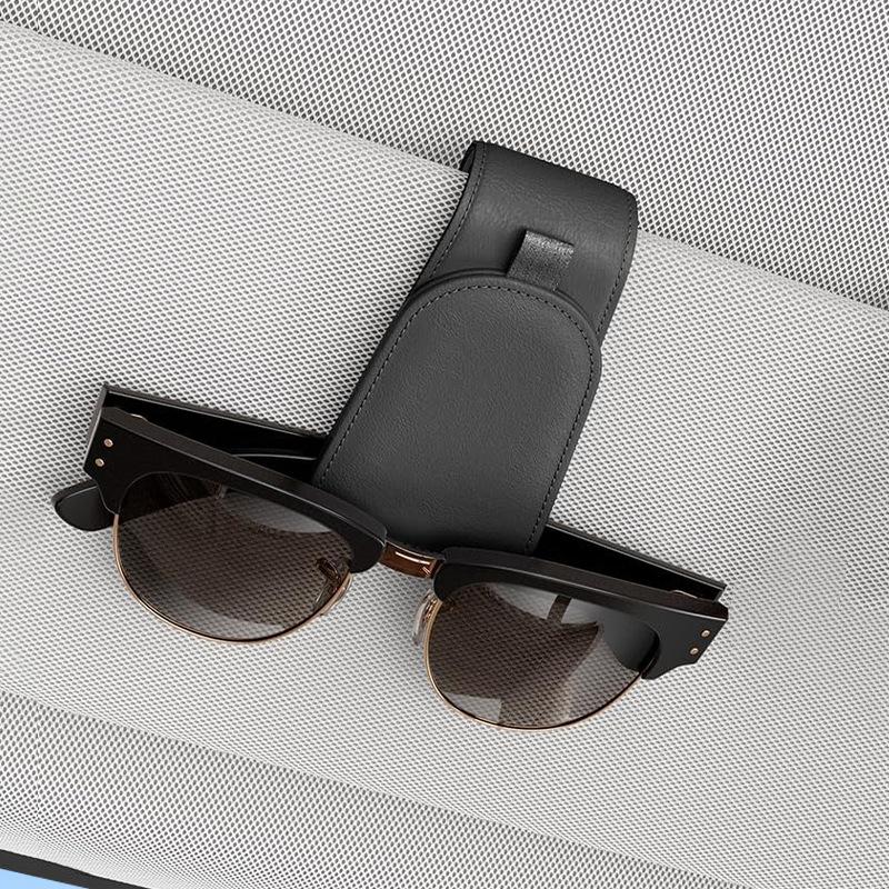 Car Glasses Clip, Car Visor, Glasses Storage, Sunglasses, Sunglasses Holder. чёрный