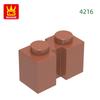129Pcs/lot NO.4216 Modified1 x 2 featuring Groove Brick Moc Colour Accessories Works With featuring Block DIY Children's Toy Assembly Parts