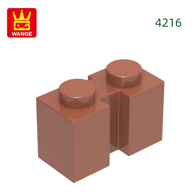 129Pcs/lot NO.4216 Modified1 x 2 featuring Groove Brick Moc Colour Accessories Works With featuring Block DIY Children's Toy Assembly Parts