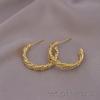 European American Style Luxury Stud Earrings: Elegant Cross-border Niche Hoops, Versatile Celebrity-inspired Accessories