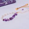Natural Baroque Freshwater Pearl Bracelet New Adjustable Amethyst Splicing Female Tide Handmade
