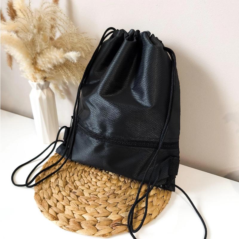 Ultra Lightweight Foldable Daypack, Adjustable Shoulder Strap Drawstring Storage Bag