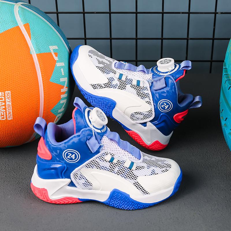 31-42 Kids Lagre Size Convenient and Fashionable Sports and Leisure Shoes High Top Basketball Shoes Sport Shoes