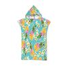 Microfiber Tropical Fruit Leaves Pineapple Print Hooded Beach Towel Hawaii Summer Bath Towel Quick Dry Swimming Poncho Bathrobe