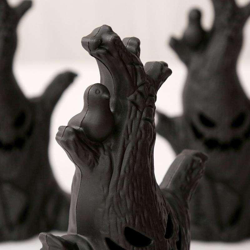 Halloween Decoration Ghost Tree Led Night Glow Ghost Lantern Ghost Face Tree Stump Lantern Festival Atmosphere Horror Decoration