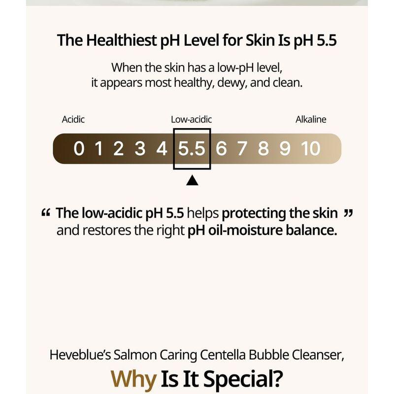 HEVEBLUE Salmon Caring Centella Bubble Cleanser