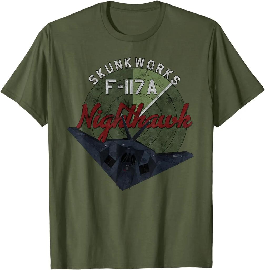 F-117 Nighthawk Stealth Airplane Men T-shirt Short Sleeve Casual Cotton O-Neck T Shirt