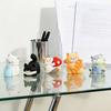 Cute Cat Whisker Collector 3D Cartoon Cat Sculpture Pet Beard Holder Resin Cat Whisker Vase Mini Pet Vibrissae Keepsake Sympathy Gift for Cat Lovers