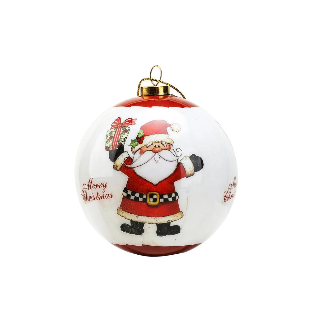 8CM Cm Christmas Ball Ornaments Creative Christmas Tree Decorations Household Outdoor Fun Pvc Inflatable Toy Ball Christmas Gift