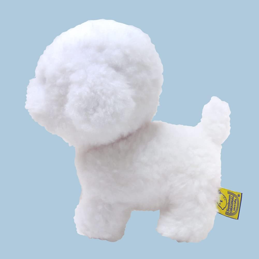 Sunlemon Pups Bichon Frise Plush Toy 12.8x8.9x15.8cm Animal Dog Stuffed Animal