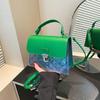 Fashion and Transparent New Personalized Small Square Bag Women's 2025 New Exquisite Commuting Temperament Versatile Messenger Bag