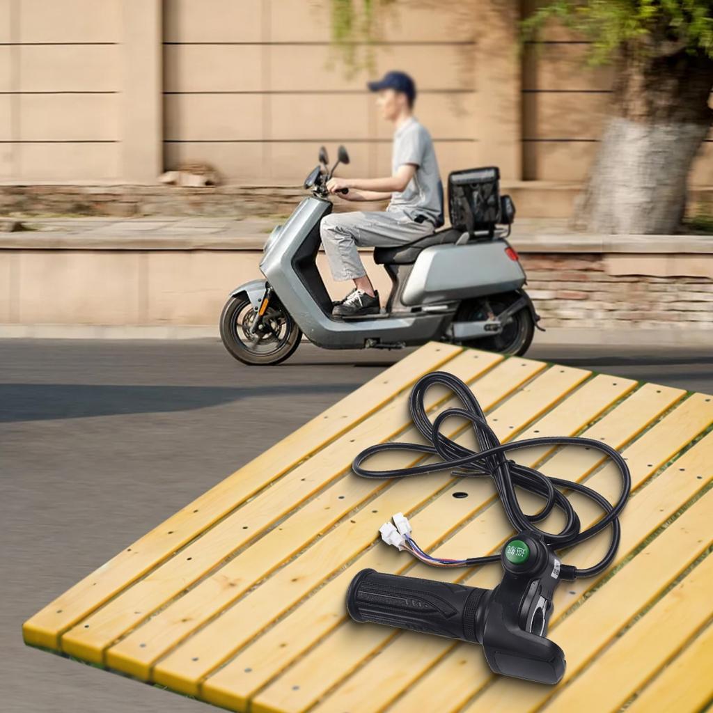 EBike Throttle Grip with Keys and 5 Pin Interface for Electric Scooter