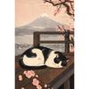 Japanese-style Cat Wall Decorations, Fun Cat Canvas Posters, Anime Wall Decorations, Cute Artwork, Tokyo Kitty Retro Posters