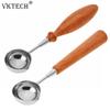 Anti-Hot Sealing Wax Spoon Sealing Stamp Wax Melting Spoon Vintage Wood Handle Sealing Wax Spoon Stamps for Scrapbooking