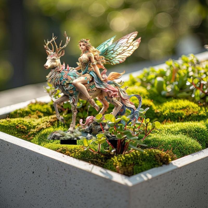 Weather Resistant Acrylic Stake Durability Acrylic Forest Fairies Yard Stake Modern Outdoor Home Decoration