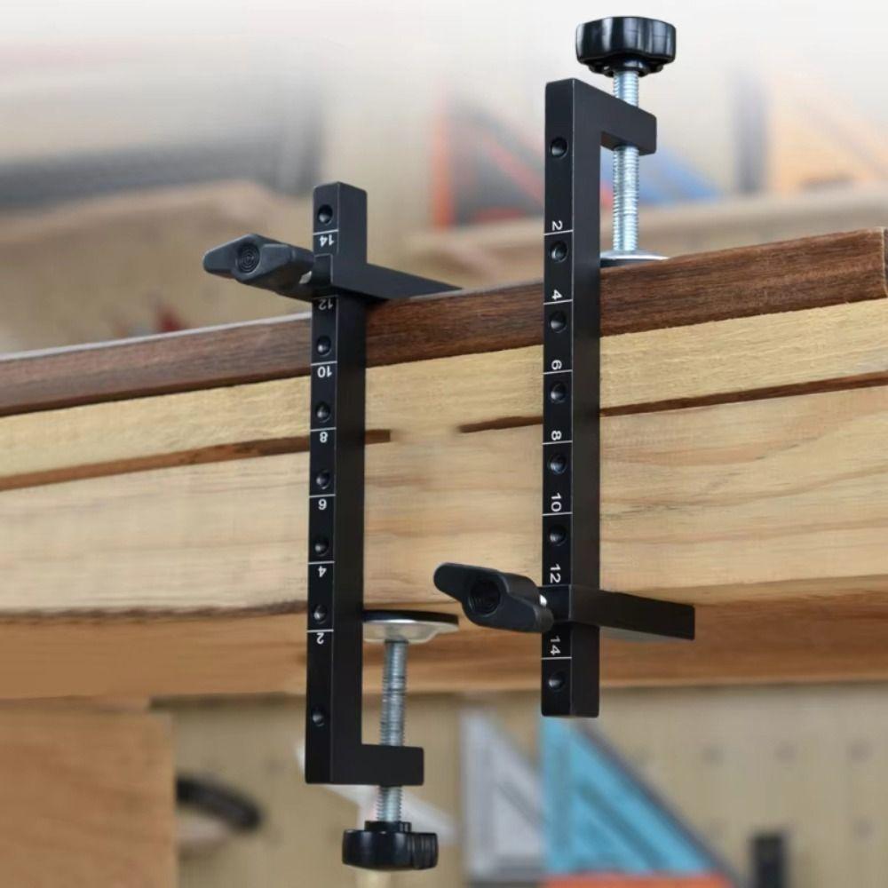 1pc Micro-Adjustment Handle Reverse Clamp Adjustable C-Clamp F Bar Clamp  Wooden Board Fixation