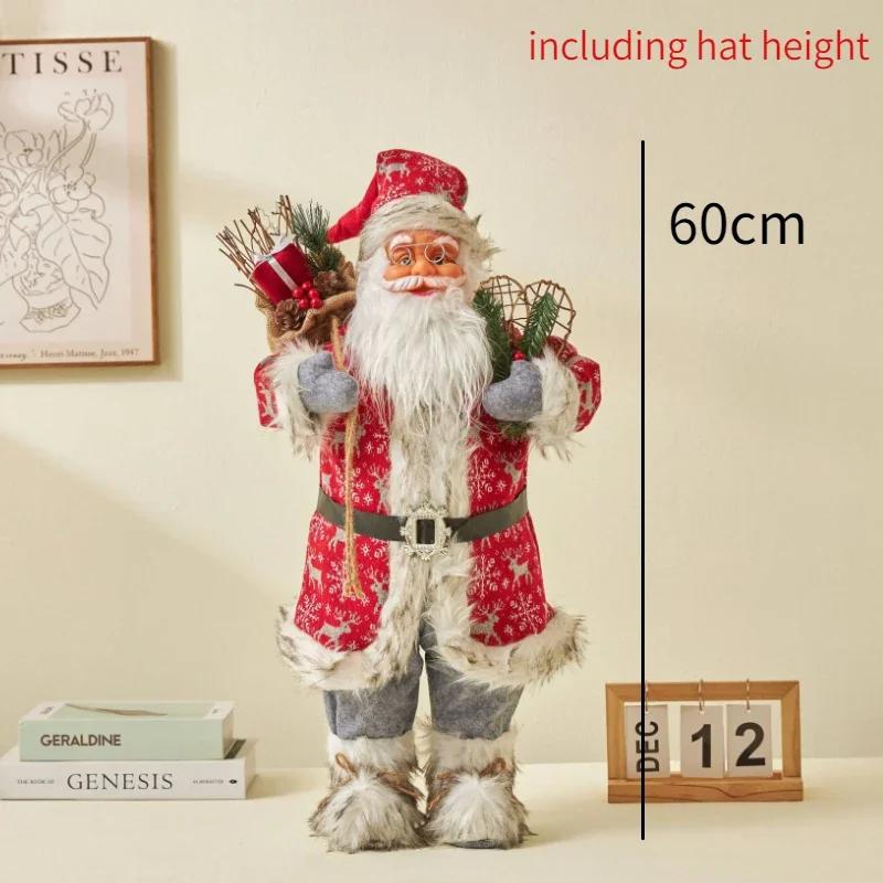 60 Cm Santa Claus Christmas Home Santa Claus Decoration Doll Scene Christmas Tree Decoration Creative Little Doll