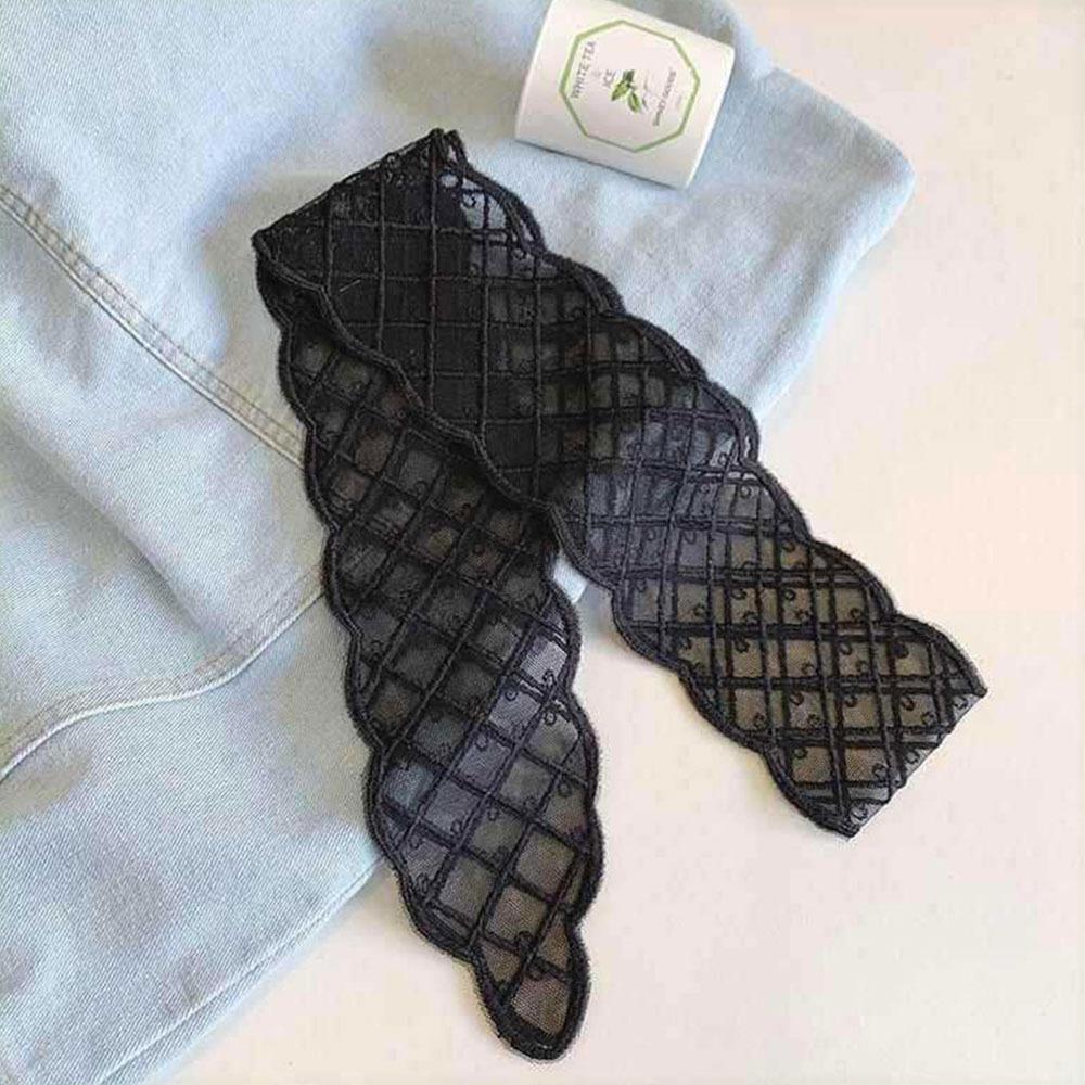 Multi-Functional Lace Scarf Pastoral Bandana Scarves Fashion Fairy Hair Tie  for Women Girls