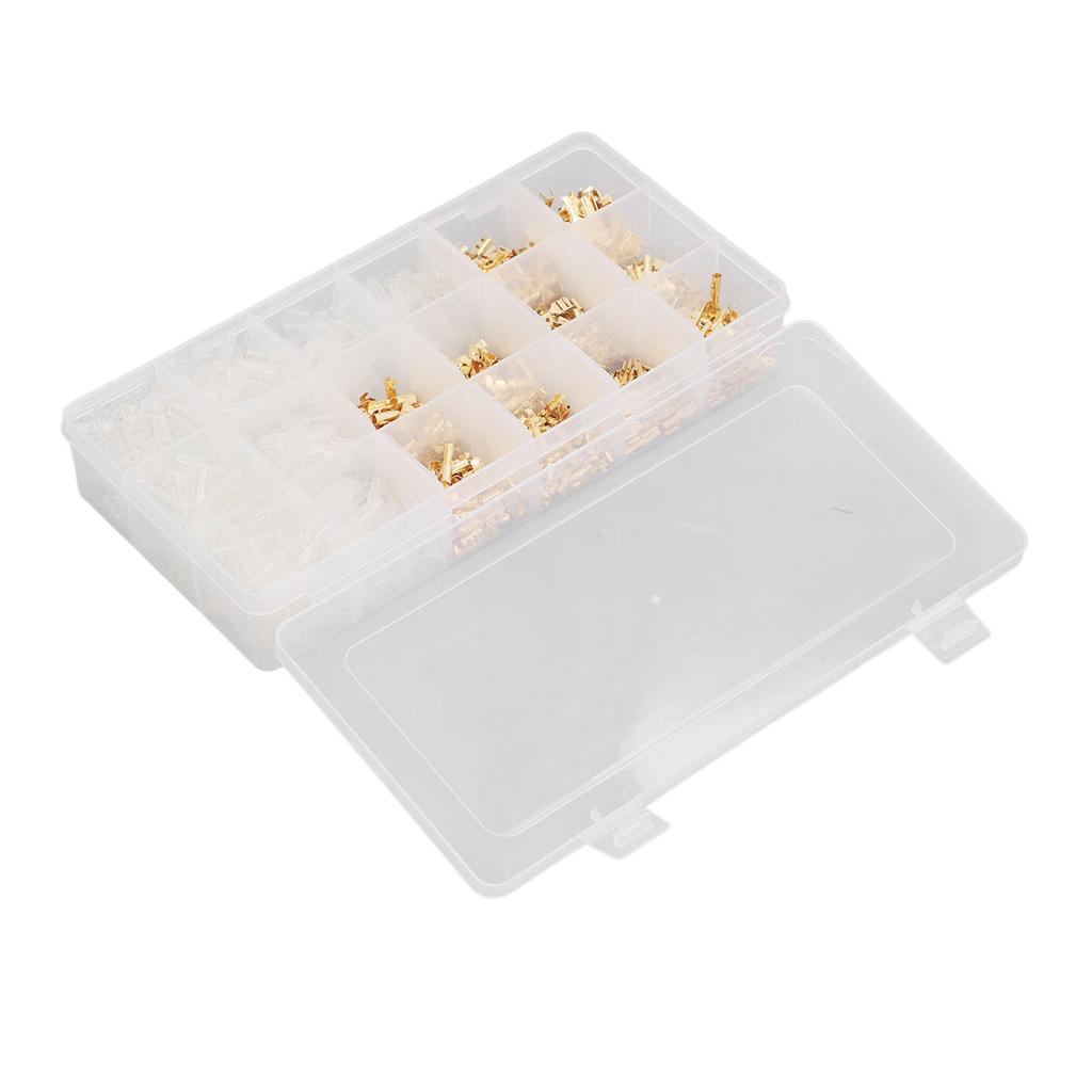 1000Pcs Male Female Blade Terminal Set Flame Retardant PVC Insulated Gold Blade Terminal Connector