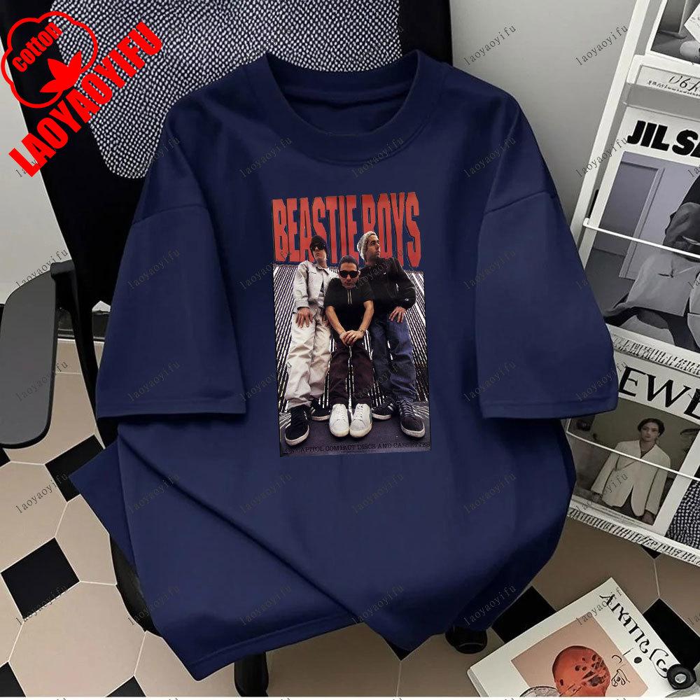 Beastie Boys Cool Tshirt ONeck Short Sleeves Hip Hop Music T Shirt Hipster Tops Tees Harajuku Camisetas 2025 Fashion Unisex Tops