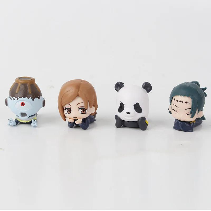 Anime Jujutsu Kaisen Figure Q Version Satoru Gojo Itadori Yuji Fushiguro Megumi Kugisaki Model Car Decora Ornament Gift Toy