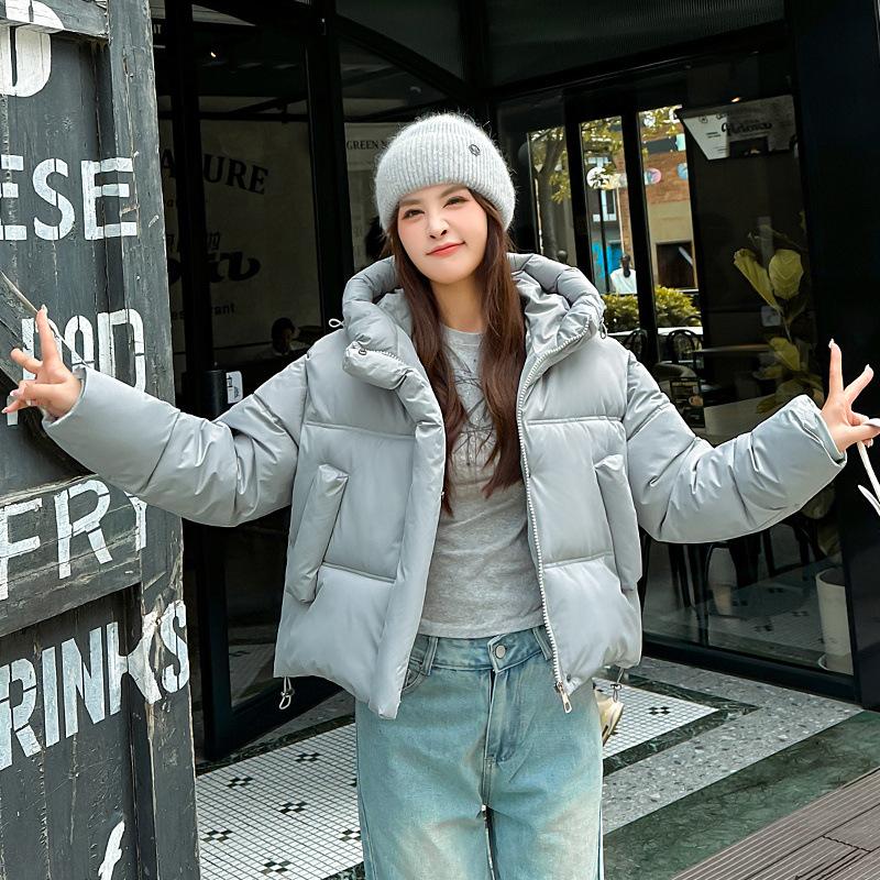 MODE 2024 Winter Neue Daunengepolsterte Kleidung Damen Lose Kapuze Kurz Gepolsterte Kleidung Gepolsterte Kleidung Verdickte Brotkleidung Jacke Kleidung