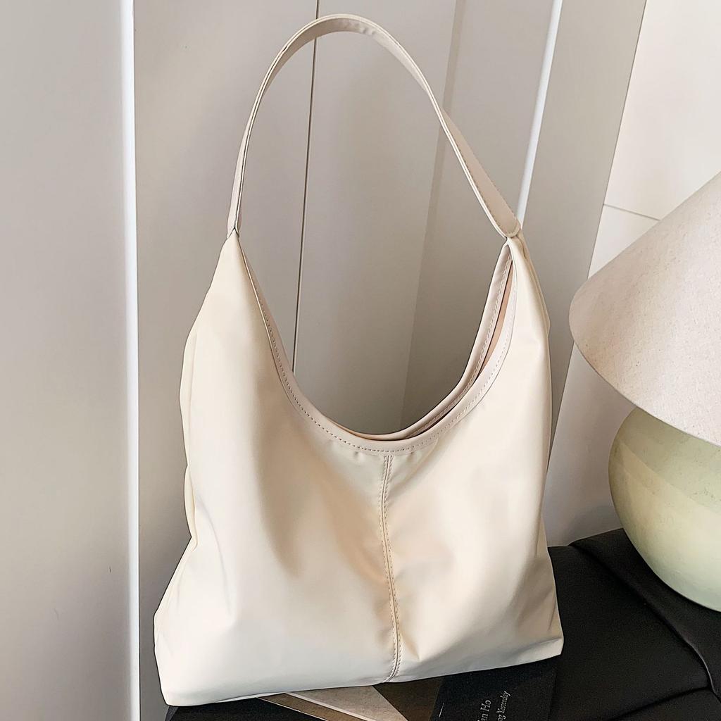 2025 Foreign Style Single Shoulder Tote Women's Bag Simple Niche Large Capacity Underarm Bag Casual Commuter Girl Handbag