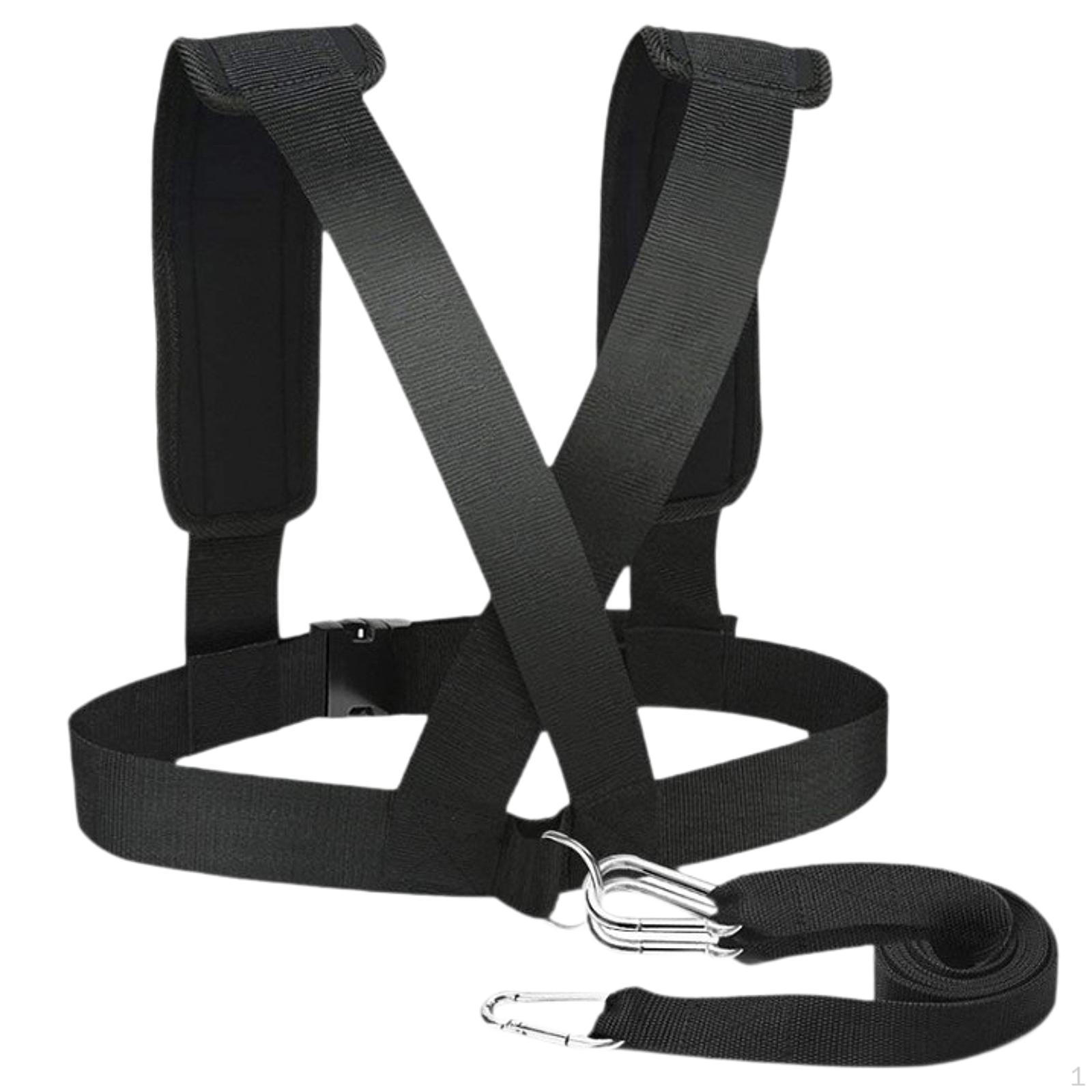 Sled Harness Pull Strap Workout Heavy Duty Adjustable, Fitness Tire Pulling for