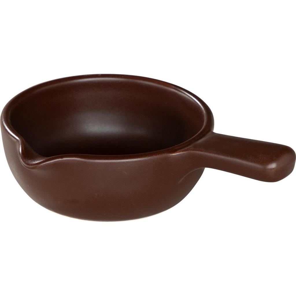 Koyo Cuisiner Brown 15cm Handled Pot for Direct Flame (Mino Ware)