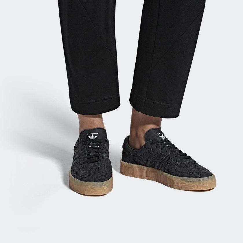 adidas Sambarose Gomma Bianca Nera Donna B28157