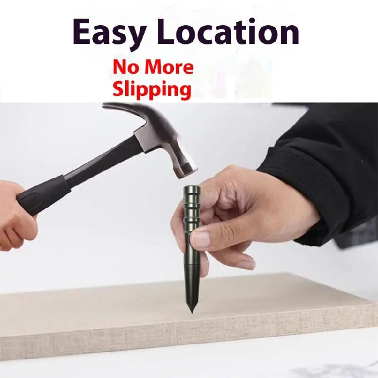 Professional Automatic Center Punch Heavy Duty Steel Spring Loaded Center Hole Punch Tool for Metal Wood Glass