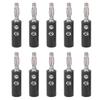 10pcs 22.090 4mm Banana Plug Gold Plated Lantern Banana Plug Connector for Electronic Equipment