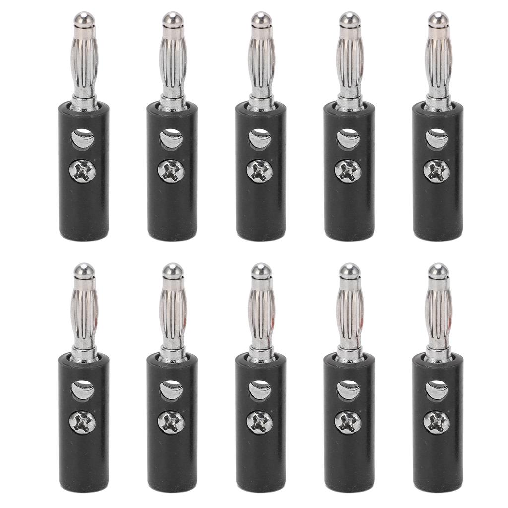 10pcs 22.090 4mm Banana Plug Gold Plated Lantern Banana Plug Connector for Electronic Equipment
