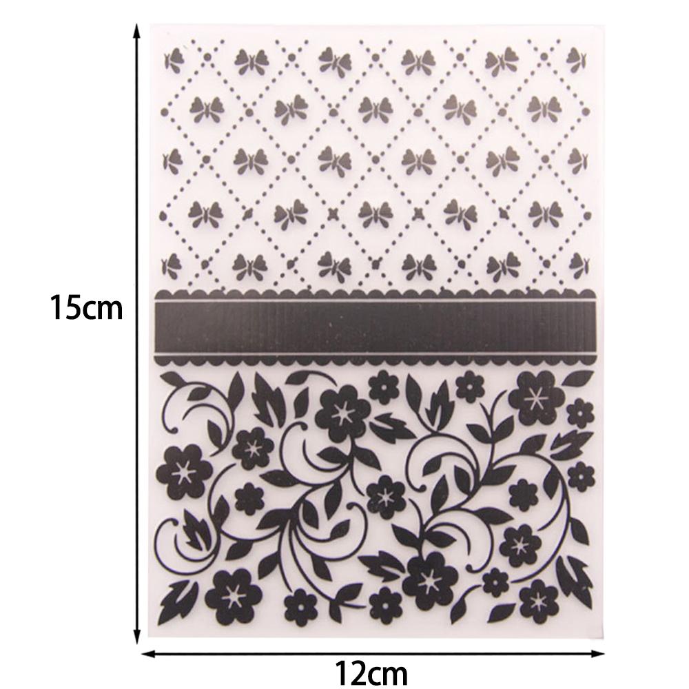 

3D Embossing Folders Flower Plastic Material for Handmade Paper Card Photo Album Scrapbooking Stencil Mold Resuable Multipurpose