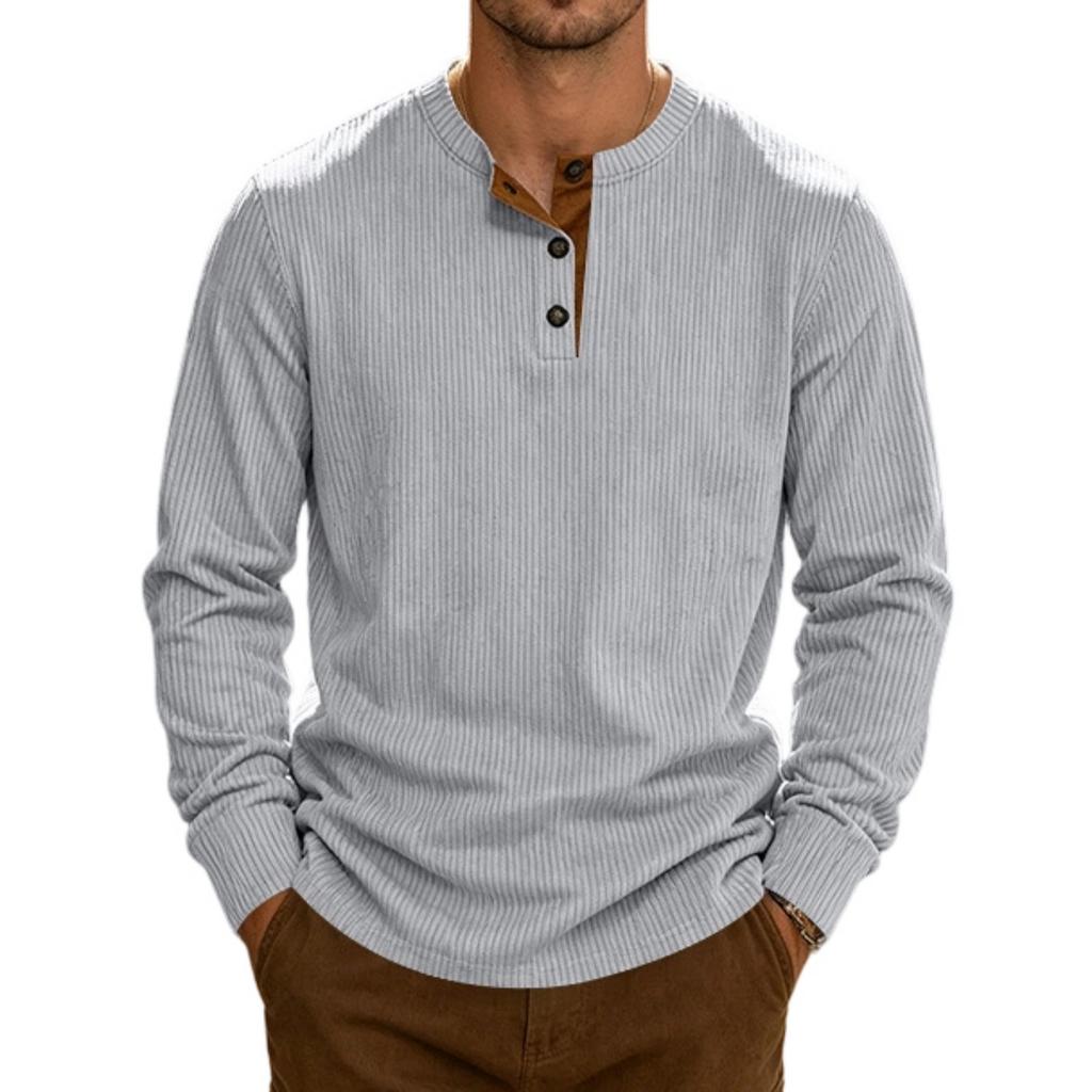 Men's Corduroy Long Sleeve Slim Fit Shirt Casual Everyday Wear