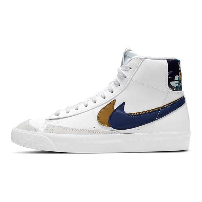 

Nike Кроссовки Blazer Mid 77 SE GS Double Swoosh - Бело-золотые, синий вакуум DD1847-102 37.5
