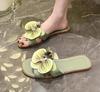 Summer New Women's Flats Slippers Flower Women's Sandals Bathroom Slippers Banquet Party Women's Shoes Slides