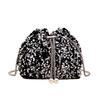 Women Sequins Bucket Bag, Fashion Single Shoulder & Crossbody Evening Purse
