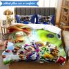 Vibrant Battle Zombies 3pcs K-pop music group Bedding set,Ideal for Bedroom, Dormitory,Including Duvet Cover And 2pcs Pillowcases,Fan gifts
