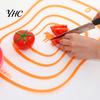Plastic Chopping Block 4Pcs Chopping Blocks Frosted Non-slip Transparent Cutting Boards Breadboard for Kitchen