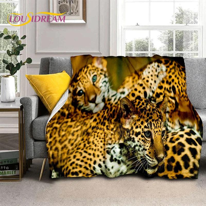 Animal Cartoon Leopard Cheetah Beast Fashion Blanket,Soft Throw Fashion Blanket for Home Bedroom Bed Sofa Picnic Travel Office Cover Fashion