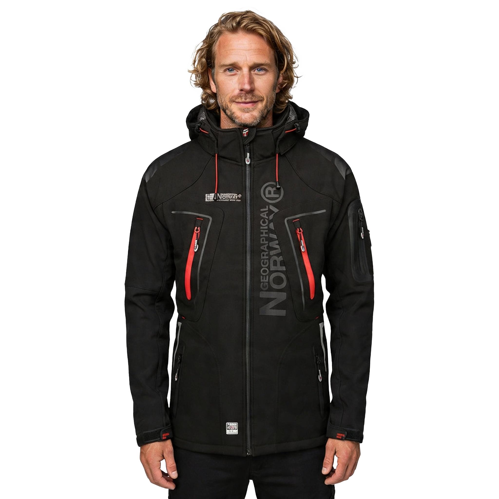 Men`s black Softshell winter jacket Geographical