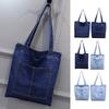 Denim Bag New Large Capacity Shoulder Bag Women's Casual Street Canvas Denim Shoulder Bag Shopping Bag Handbag