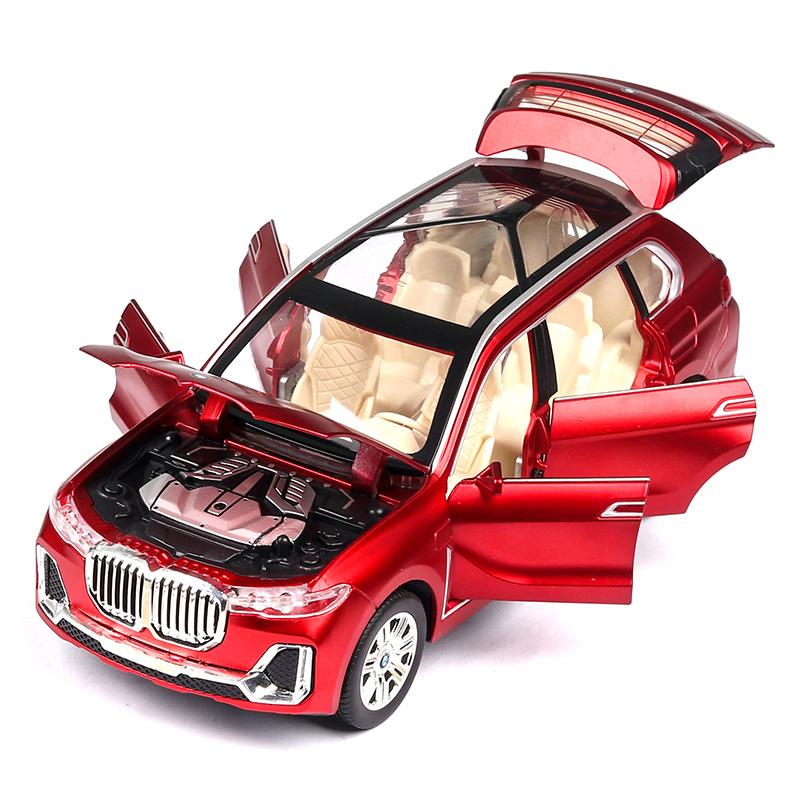 1:24 BMW X7 Off Road SUV Alloy Metal Diecast Model Car Home Trendy Decorative Desktop Display Ornament Holiday Present Boyfriend