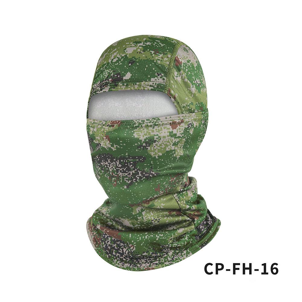Camouflage Fleece Head Cover Outdoor Cycling Mask Mountaineering Cold Hat Sun Protection Sun Shading Quick Drying Warm Masks
