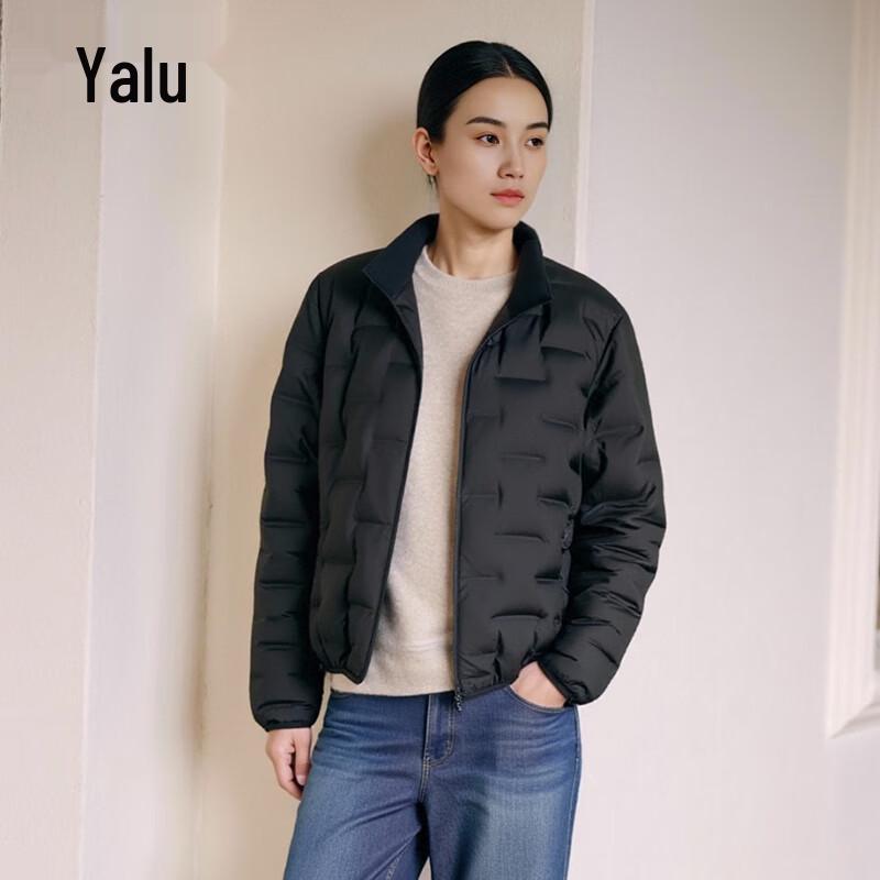 

Yaloo Women s Lightweight Slim-fit Stand Collar Short Duck Down Jacket L