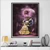 Diamond Painting 5D Belle and The Beast Romantic Fan Art Illustration Cartoon Movie Cross Stitch Embroidery Handmade Gift Home Decoration