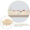 100pcs/lot 25-40mm Round Wood Pendant Trays Circle Wood Panels for Painting Round Canvas Boards, Unfinished Wooden Trays