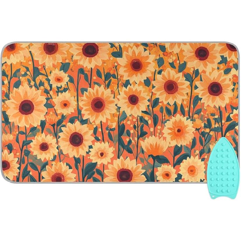 Ironing Mat Portable Ironing Pad Ironing Blanket for Table Top Heat Resistance Double-Side Using Travel Large 47.2 x 27.6 Inch Foldable Lightweight