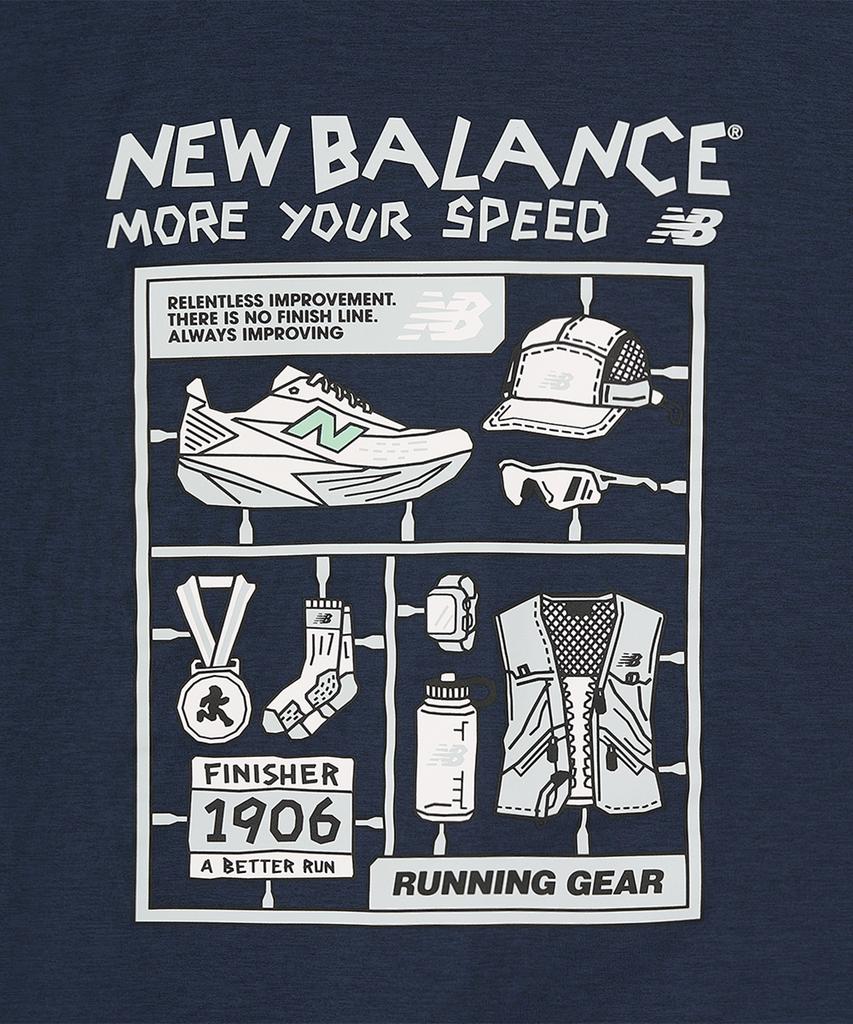 Nyuballanseu Nbneg35613 / Uni Frozen Pictogram Short Sleeve T-Shirt (Navy)